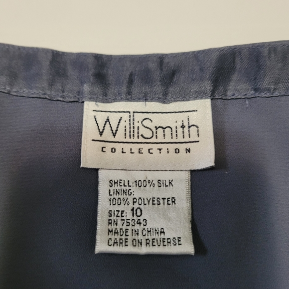 Gray silk maxi skirt - Picture 3 of 4